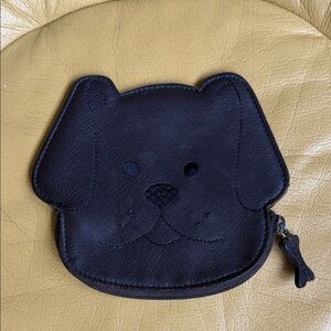 Furla Black Dog-Shaped  Coin Purse